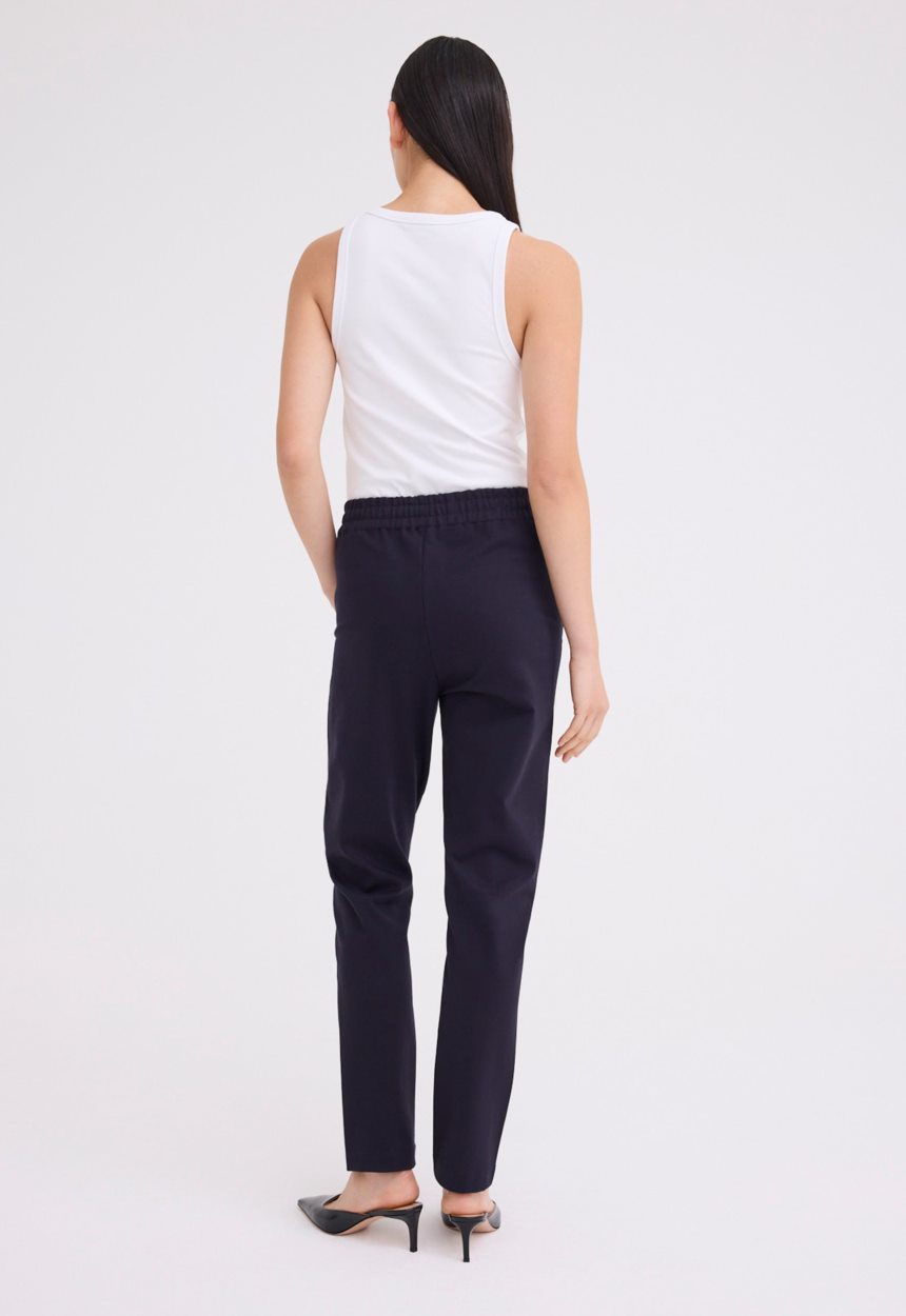 Jac + Jack Cub Cotton Ponte Pant - Darkest Navy